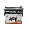 AMPMAX LT1212 9lb size Lithium Phosphate Motorcycle Battery | 12Ah